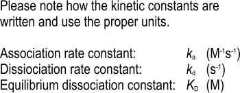 kinetic constants